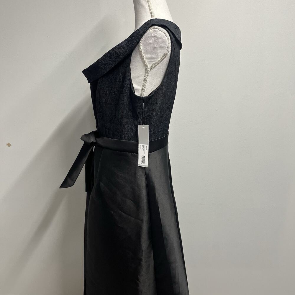 Kay Unger Black Colette Walk Thru Jumpsuit Formal Evening Gown Dress size 14 - Picture 13 of 16